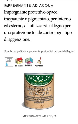Vernice per legno - per, impregnante